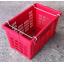 ตะกร้าโปร่งหูเหล็ก บรรจุ25kg. rs 001 ขนาดรวมหู 39 x 59 x 33 HDPE