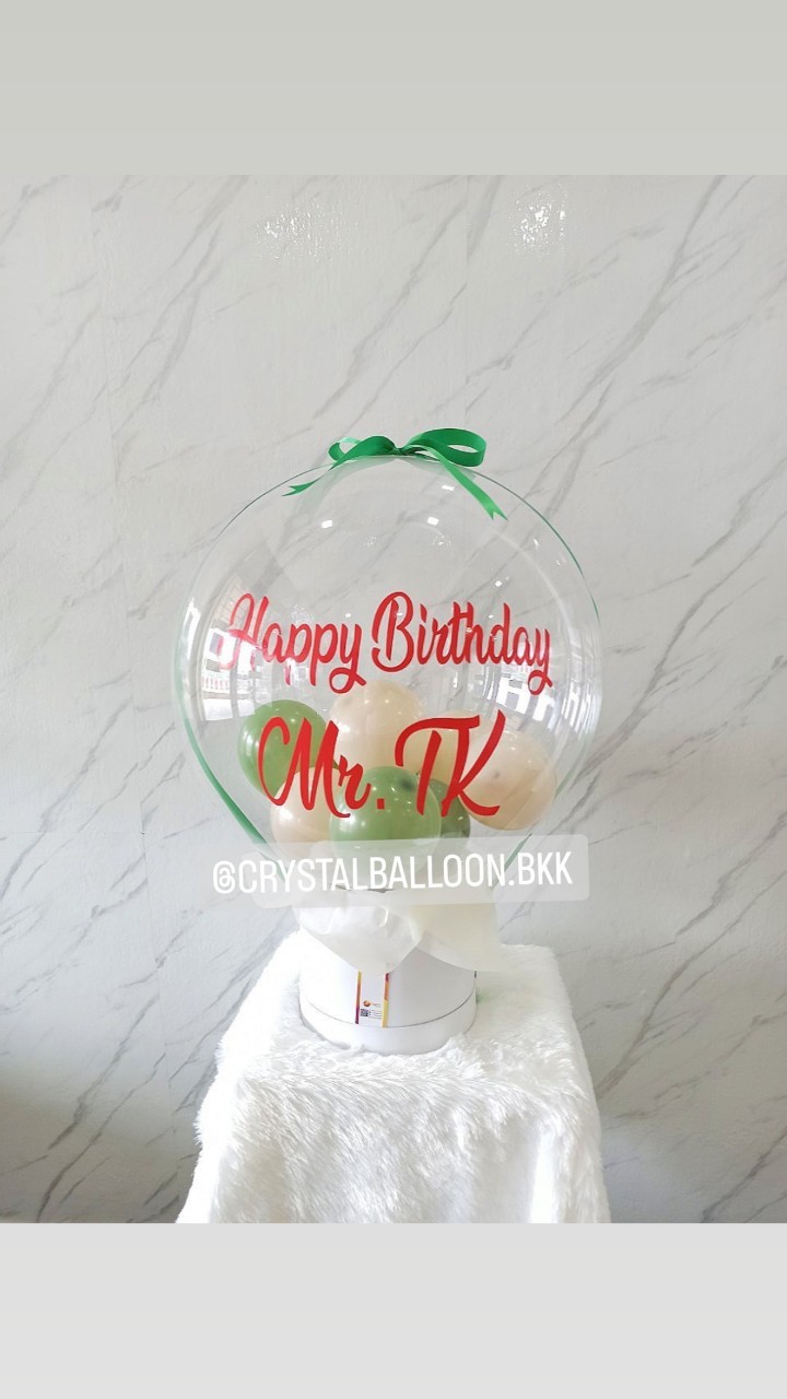 ลูกโป่ง วันเกิดเด็ก ฟอยล์ตัวเลข ขนาด 40" ตั้งฐาน 2 ชิ้น พร้อม กล่องดึงเงิน Bubble ขนาด 24" สามารถใส่เงินได้ 15 ใบ,สามารถติดรูปได้ 1 รูป พร้อมตกแต่ง สามารถเปลี่ยนสีลูกโป่ง/เปลี่ยนข้อความ/เปลี่ยนสี-ฟอยล์ตัวเลขได้