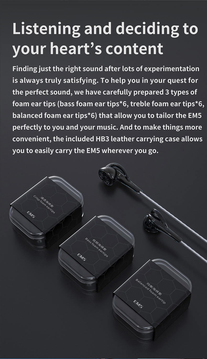 ขาย FiiO EM5 หูฟัง Earbud เทพ ไดรเวอร์ Dynamic เคลือบ Beryllium