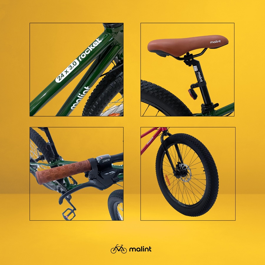 จักรยานล้อโต MALINT Rocket เกียร์ 8 speeds วงล้อ 24 x 3.0 เฟรมอลูมิเนียมอัลลอย ลบรอยเชื่อม