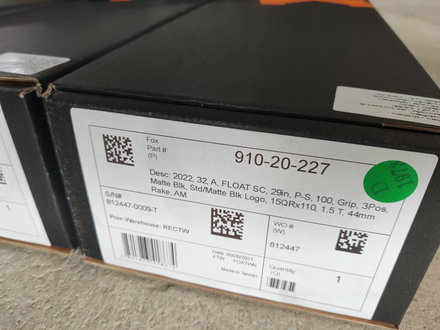 โช๊คลม FOX PERFORMANCE FLOAT SC 32 100 3POS GRIP 29" 15QRX110 BOOST 1.5 TAPERED 44MM ANO, FOX 2022