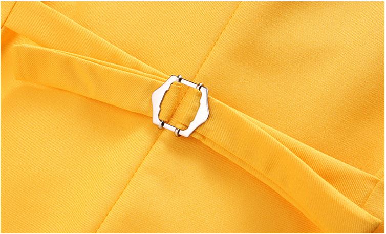 Pre-order ชุดสูทชาย สีส้ม สไตล์เกาหลี พร้อมเสื้อกั๊ก