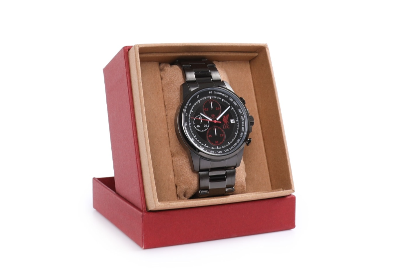 นาฬิกาลิเวอร์พูล LFC Metal Chronograph บรรจุในกล่องของขวัญสุดหรูของแท้