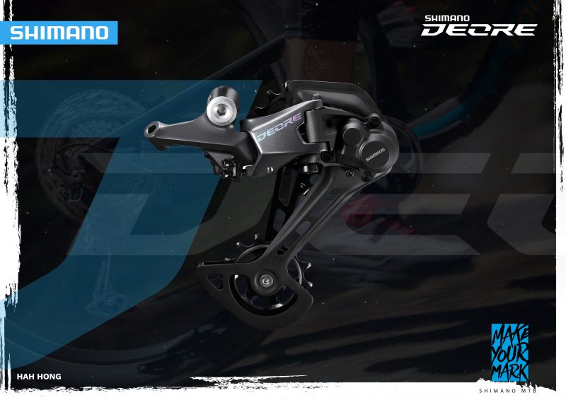 SHIMANO Deore RD-M6100-SGS Rear Derailleur - 12-Speed, Long Cage, Black