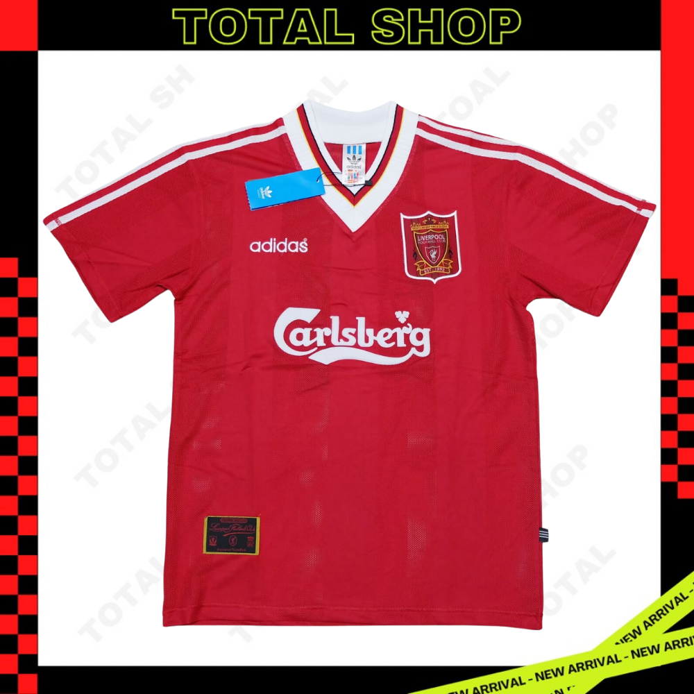 Liverpool 1995/1996 Vintage Jersey เสื้อฟุตบอลลิเวอร์พูลย้อนยุค Carlsberg เสื้อลิเวอร์พูลคอหนา