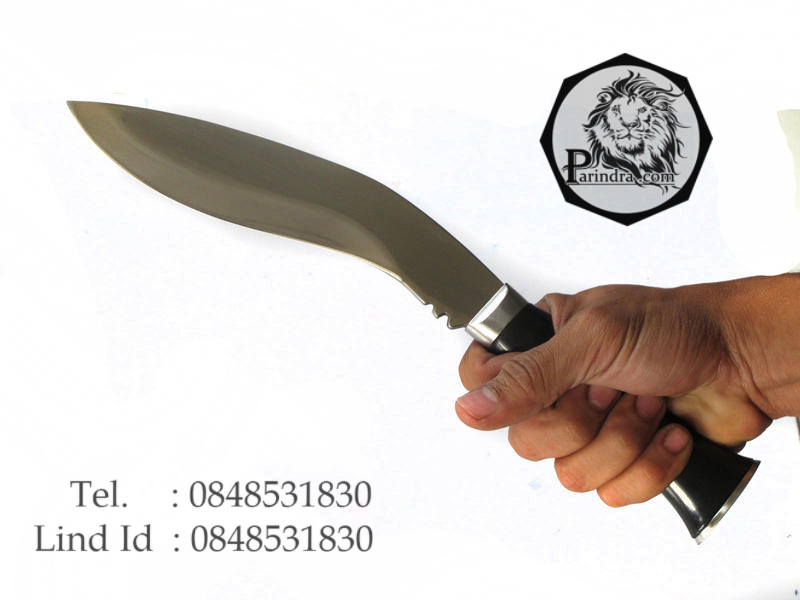 มีดใบตายทรงกรูข่า มีดหมอ ด้ามเล็กขนาดพกขนาด คมกริบ เงาวับ 13 นิ้ว