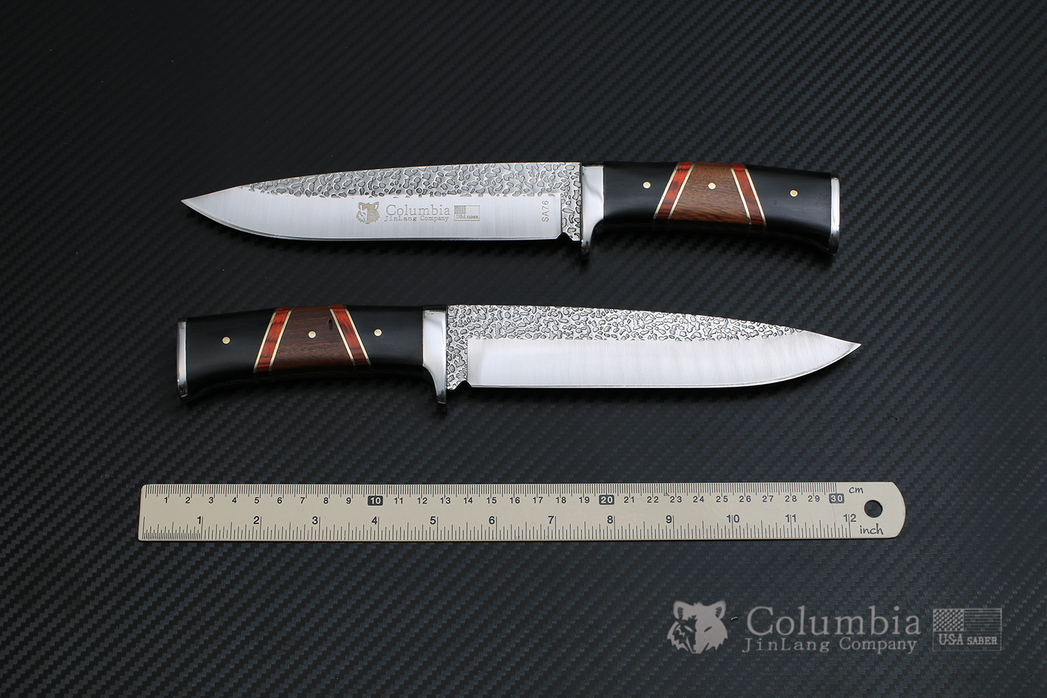 มีดเดินป่า COLUMBIA รุ่น SA76 ด้ามไม้ คมกริบ