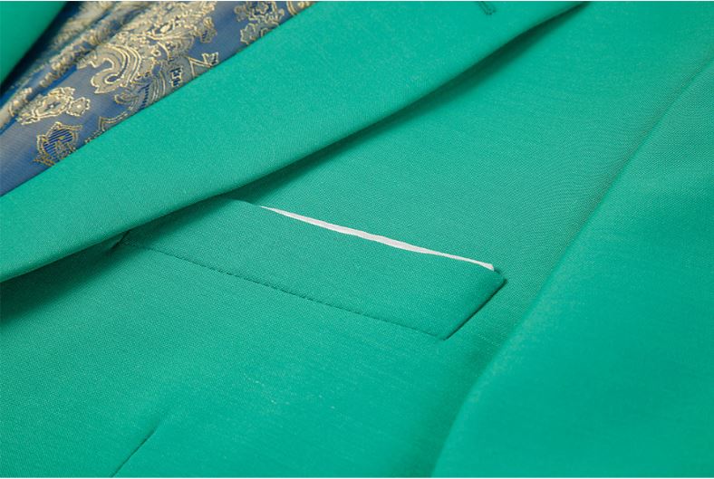 Pre-order ชุดสูทชาย รุ่น 2 กระดุม สีเขียว