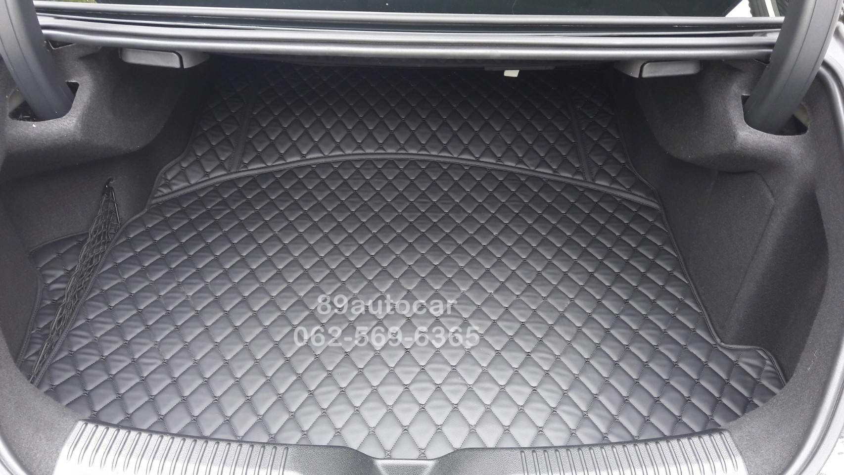 พรมรถยนต์ Benz CLS300d ปูพรม7D สีดำล้วน + พรมดักฝุ่นสีดำ เข้ารูป เต็มคัน
