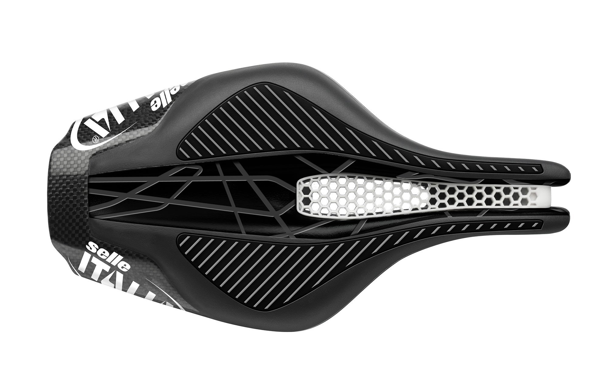 SELLE ITALIA อานนั่ง, KRONOS TEKNO FLOW, ขนาด L, สีดำ (Time Trial), L1/2/3