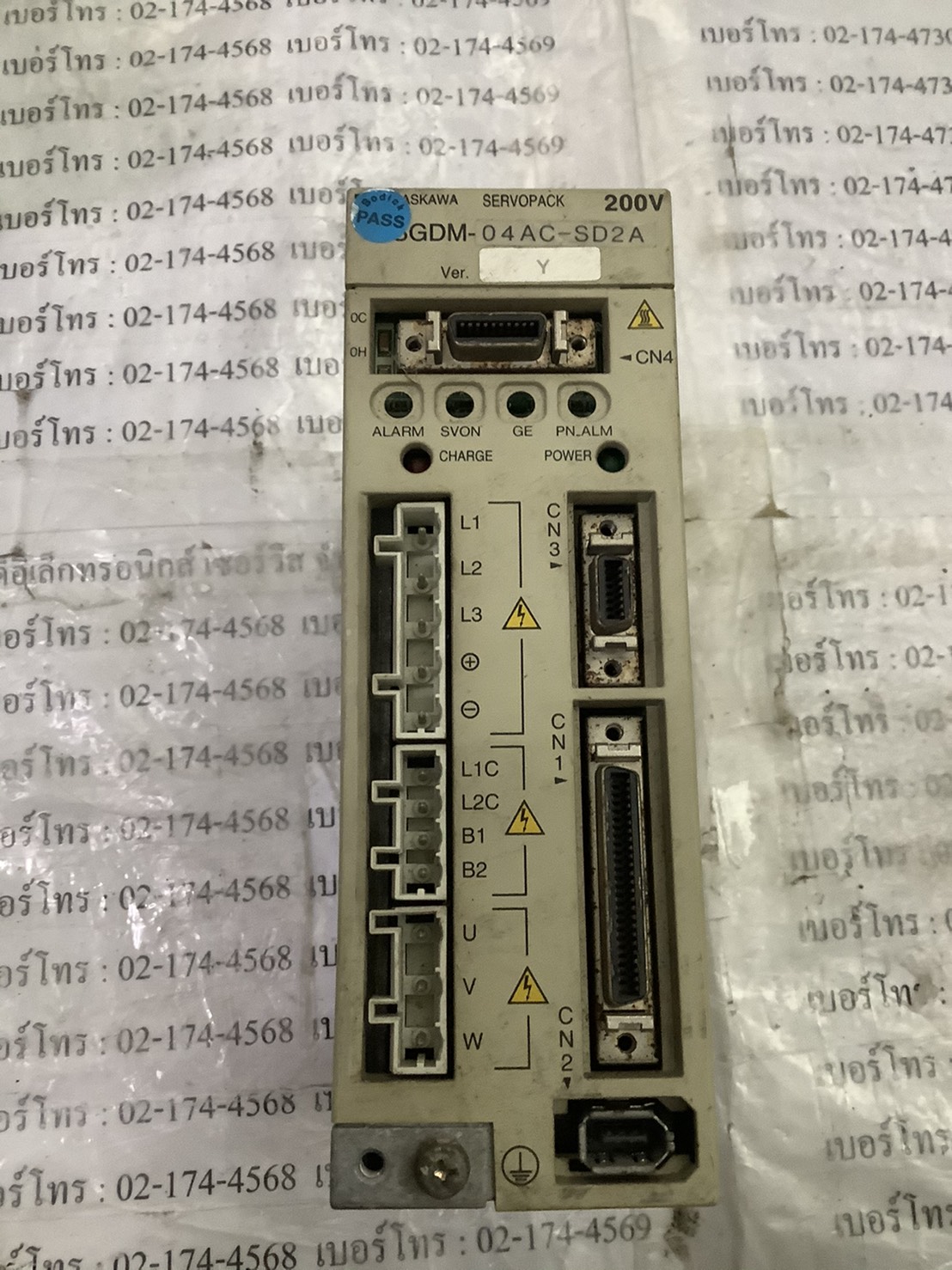 SGDM-04AC-SD2A SERVO DRIVE " YASKAWA "