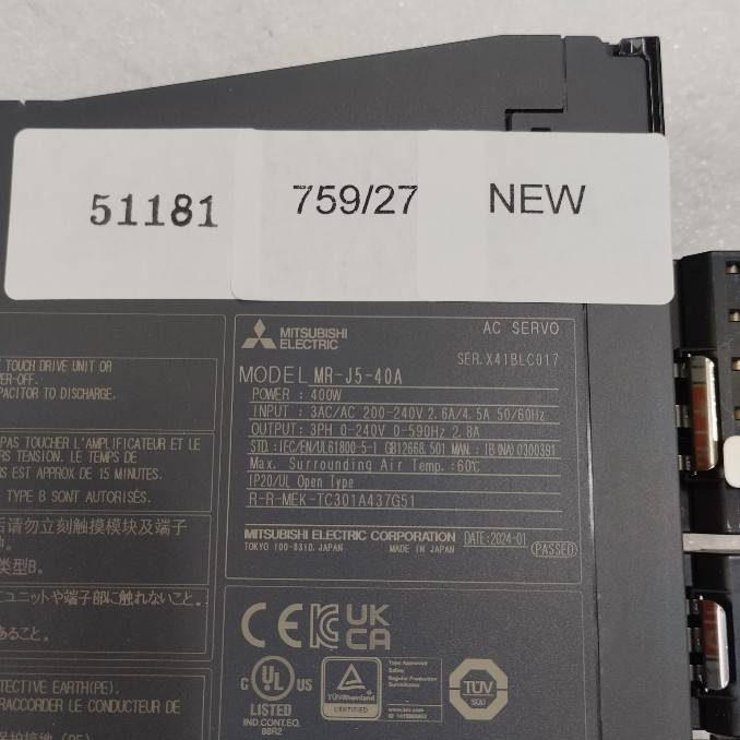 MR-J5-40A SERVO DRIVE " MITSUBISHI "