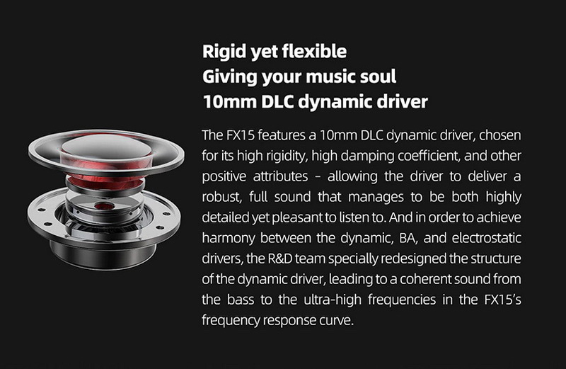 FiiO FX15 หูฟัง Tribrid 6 ไดรเวอร์ 1BA+1DD+4EST รองรับ Hi-Res ประกันศูนย์ไทย