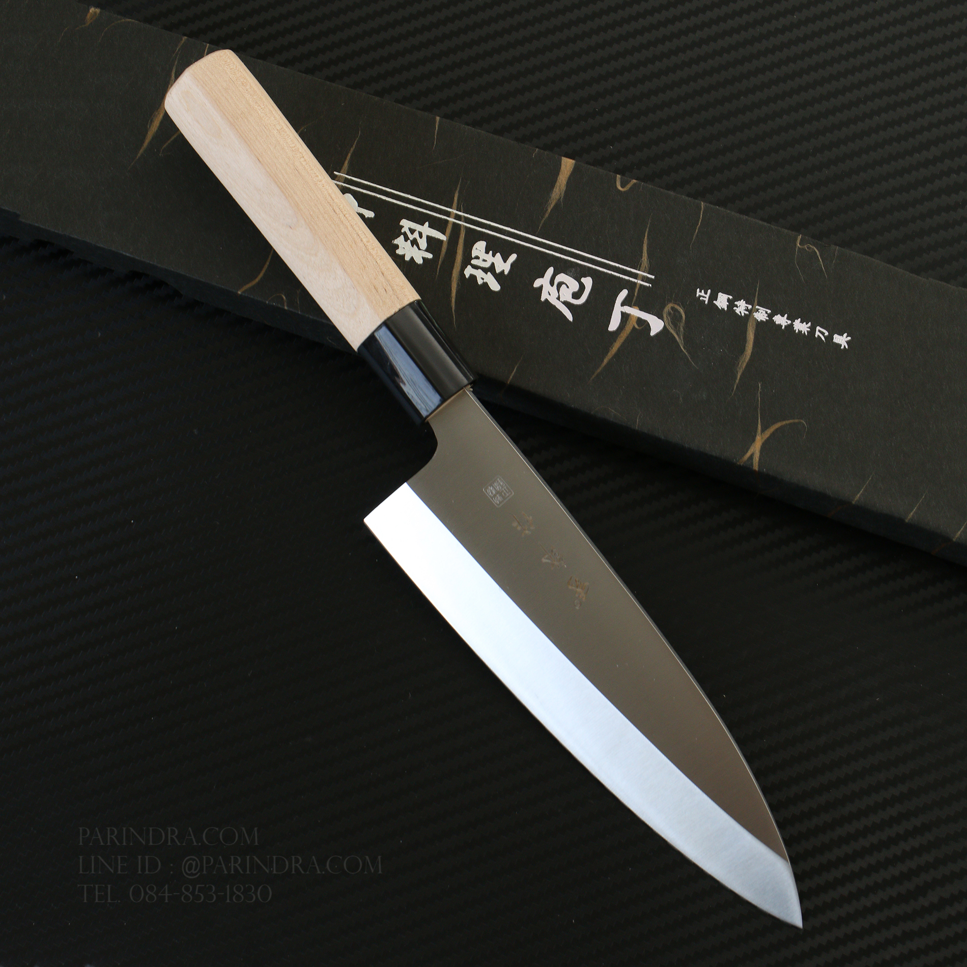 มีดเดบะ เชฟญี่ปุ่น ด้ามไม้ ลับคมด้านเดียว คมสุดยอด ขนาด 12 นิ้ว คุณภาพดีมาก