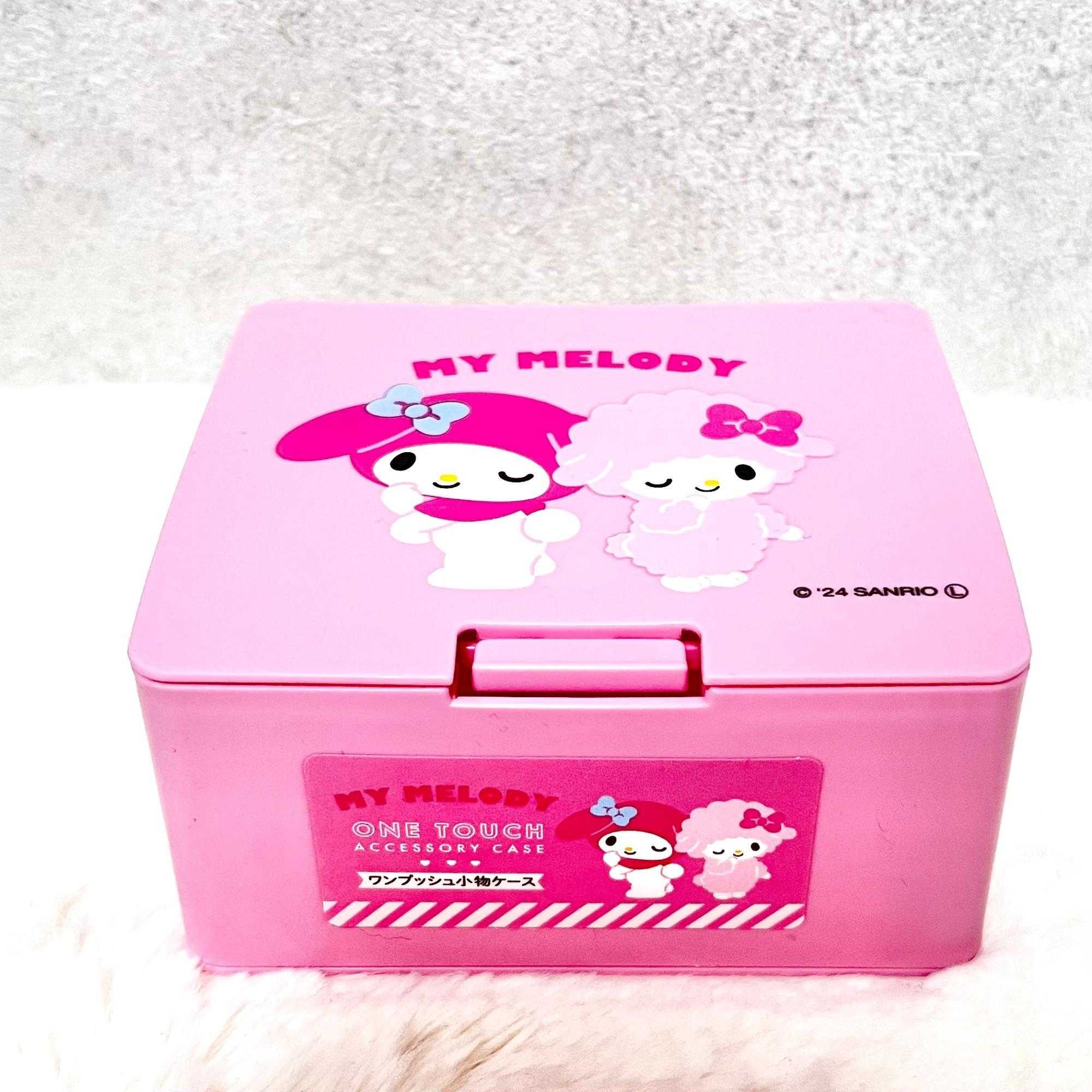 Sanrio storage box กล่องเก็บของซานริโอ้ขนาด 10.6×8.8×5.2(Kitty/MyMelody/Kuromi/Pochacco/Cinnamoroll)