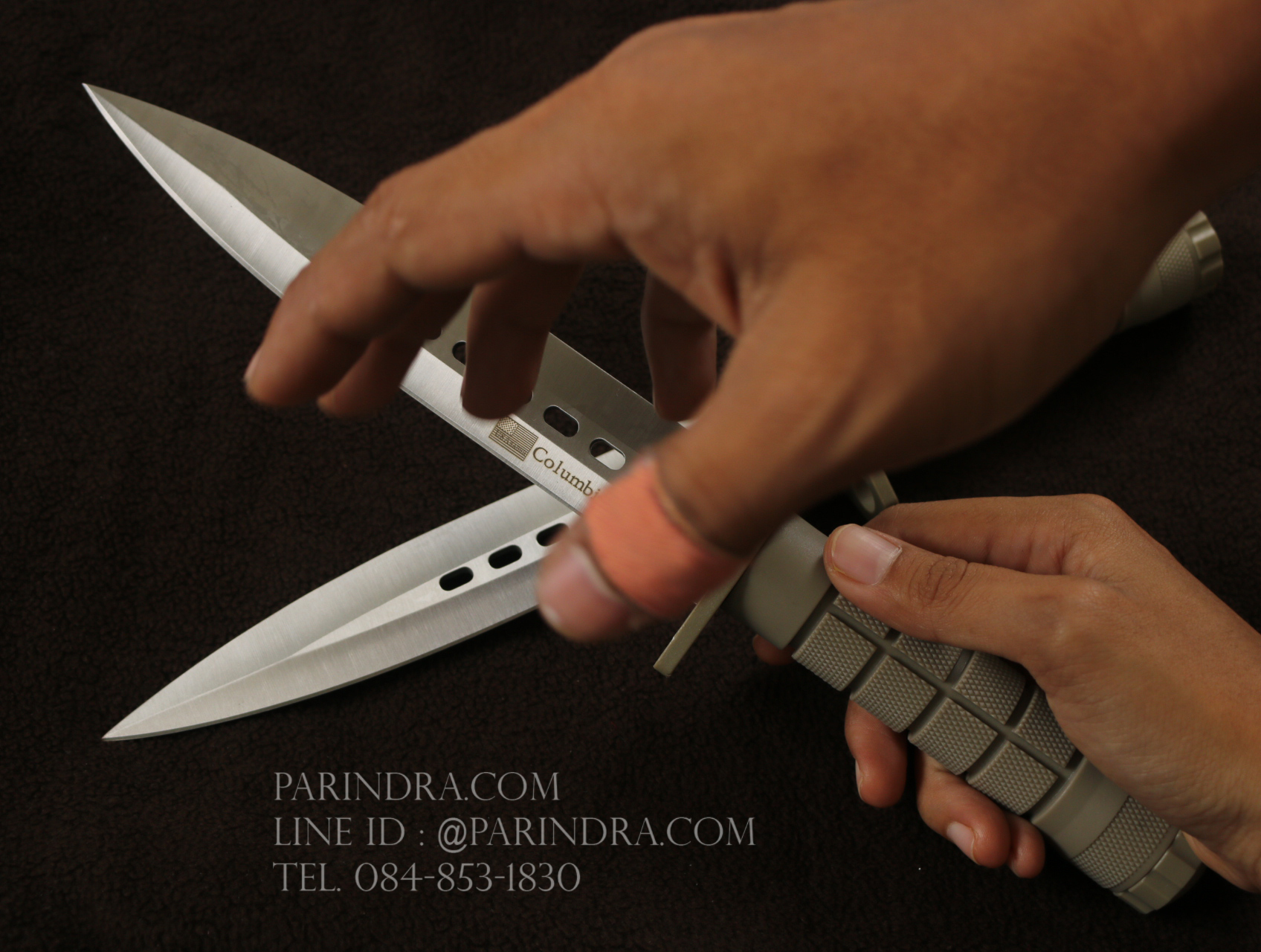 มีดใบตาย Columbia Tactical คมเดียว ถอดด้ามได้