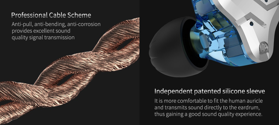 ขาย KZ ZS10 PRO Paradise version หูฟัง Hybrid 5 ไดร์เวอร์ (4BA+1DD) ถอดสายได้