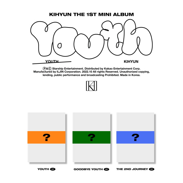 อัลบั้ม #Kihyun - The 1st Mini Album [YOUTH] (Random Ver.) - รอ 14-25 วัน-