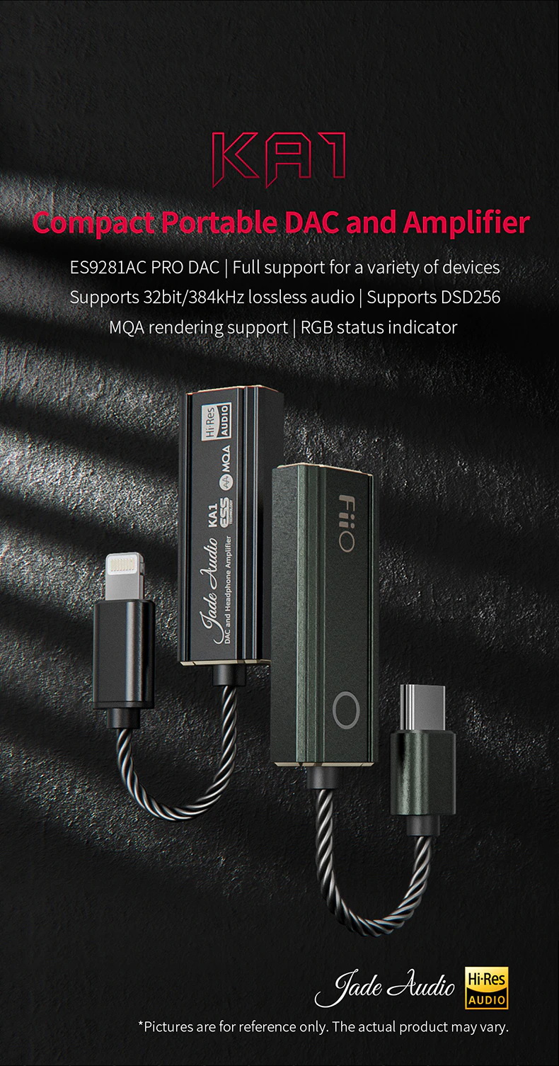 FiiO KA1 DAC&Amp หางหนูระดับเรือธง รองรับ MQA, Hi-Res