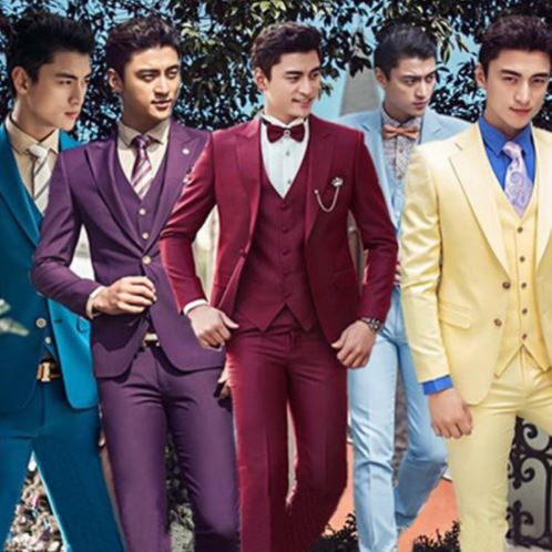 พร้อมเช่า ชุดสูทชาย สีดำ รุ่นกระดุมเดียว พลัสไซส์ ไม่มีกั๊ก