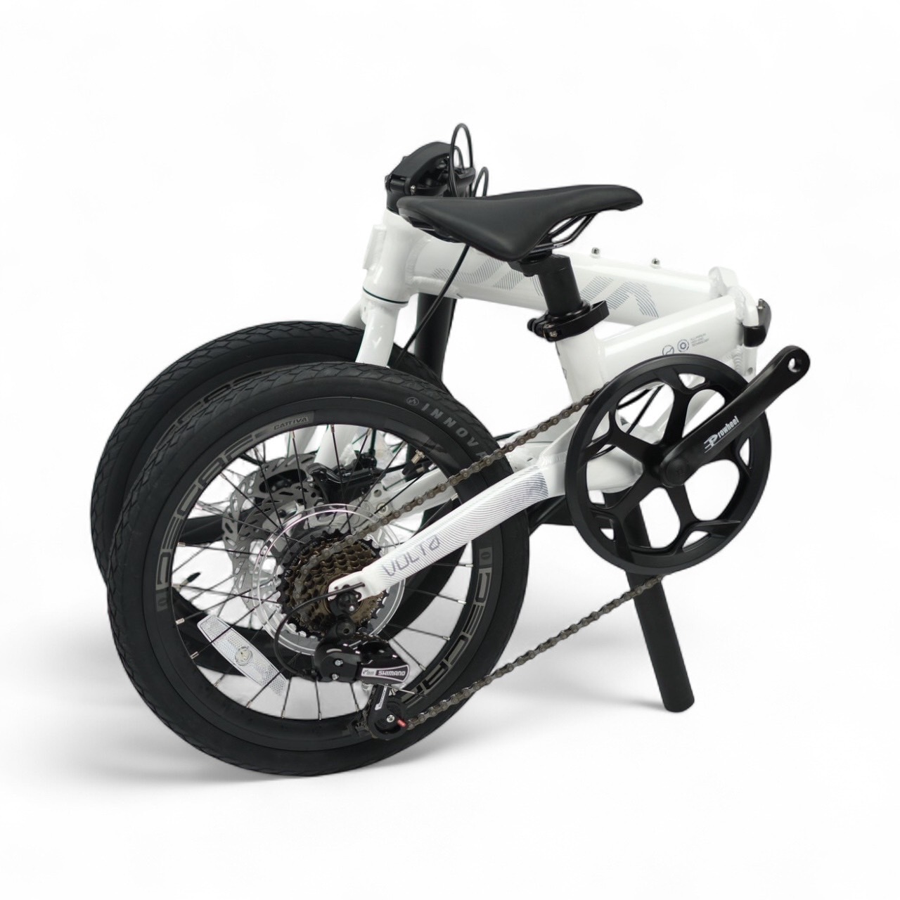 JAVА VOLTA X2 จักรยานพับได้ 16 นิ้ว | เบรกน้ำมันไฮดรอลิค | เกียร์ Shimano 7 สปีด | เฟรมอลูมิเนียมน้ำหนักเบา 10 กก.