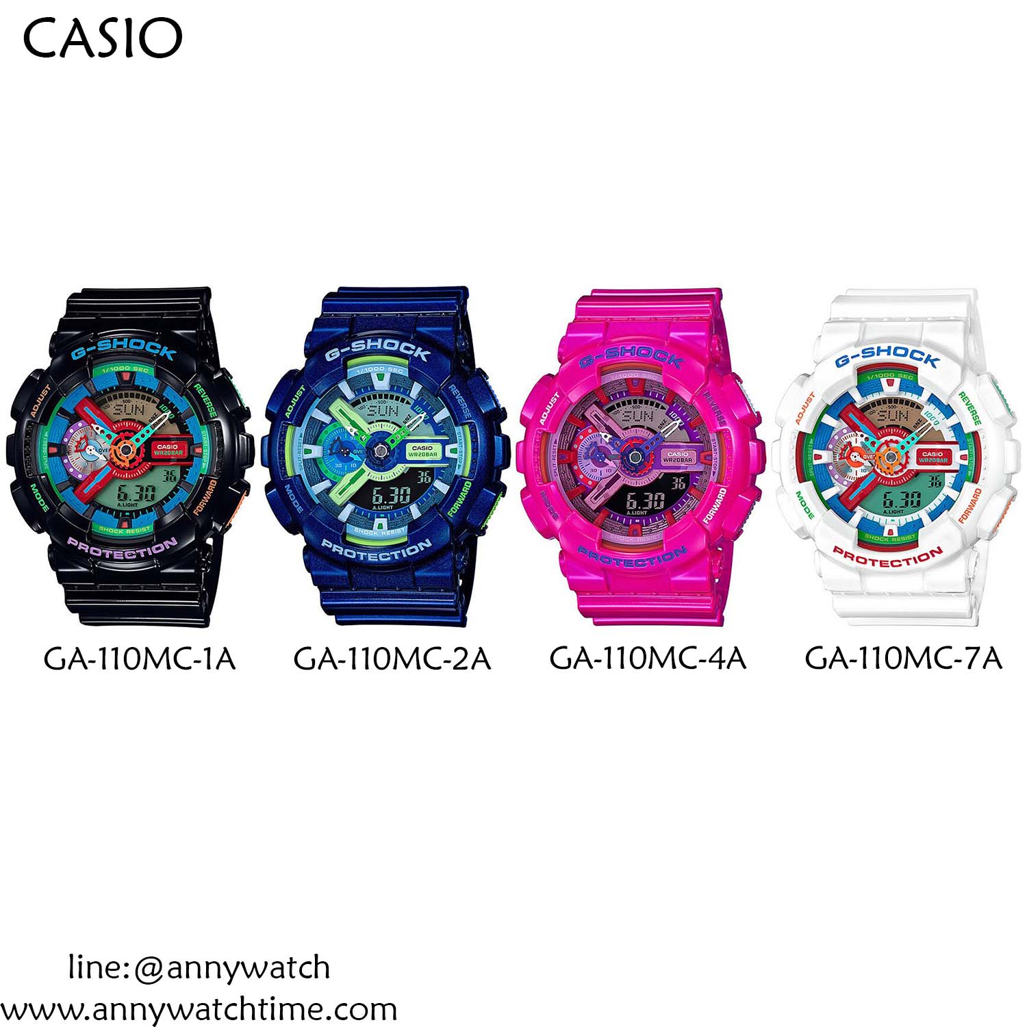 G-SHOCK GA-110MC-4A - จำหน่ายนาฬิกาของแท้ 100% รับซ่อมนาฬิกา