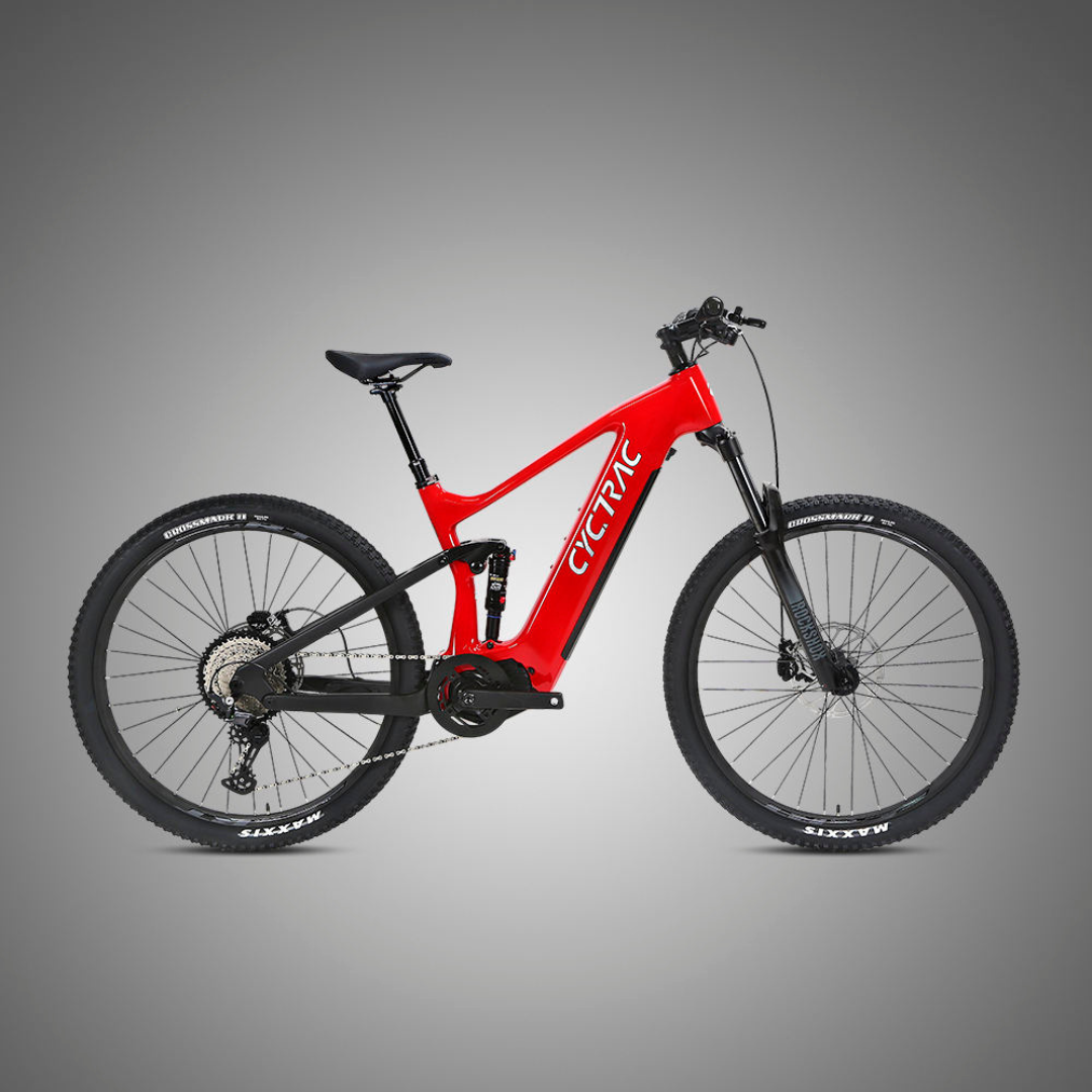 จักรยานไฟฟ้าคาร์บอนไฟเบอร์ CYCTRAC EM10 | Bafang M510 | 720Wh | 12 Speed | 45 กม./ชม. มีล้อ 27.5 นิ้วและ 29นิ้ว