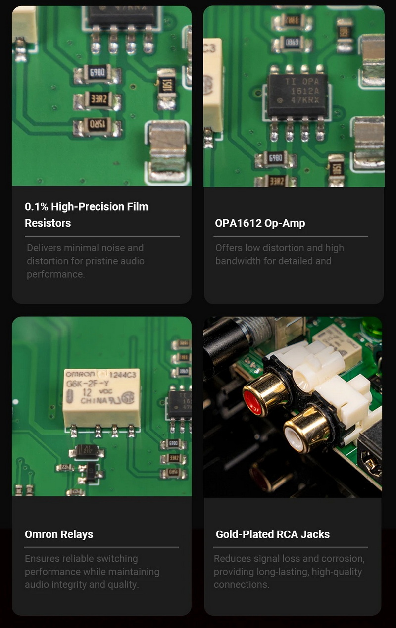 Fosi Audio BoxX5 พรีแอมป์โฟโนสำหรับเครื่องเล่นแผ่นเสียง รองรับ MM และ MC ประกันศูนย์ไทย