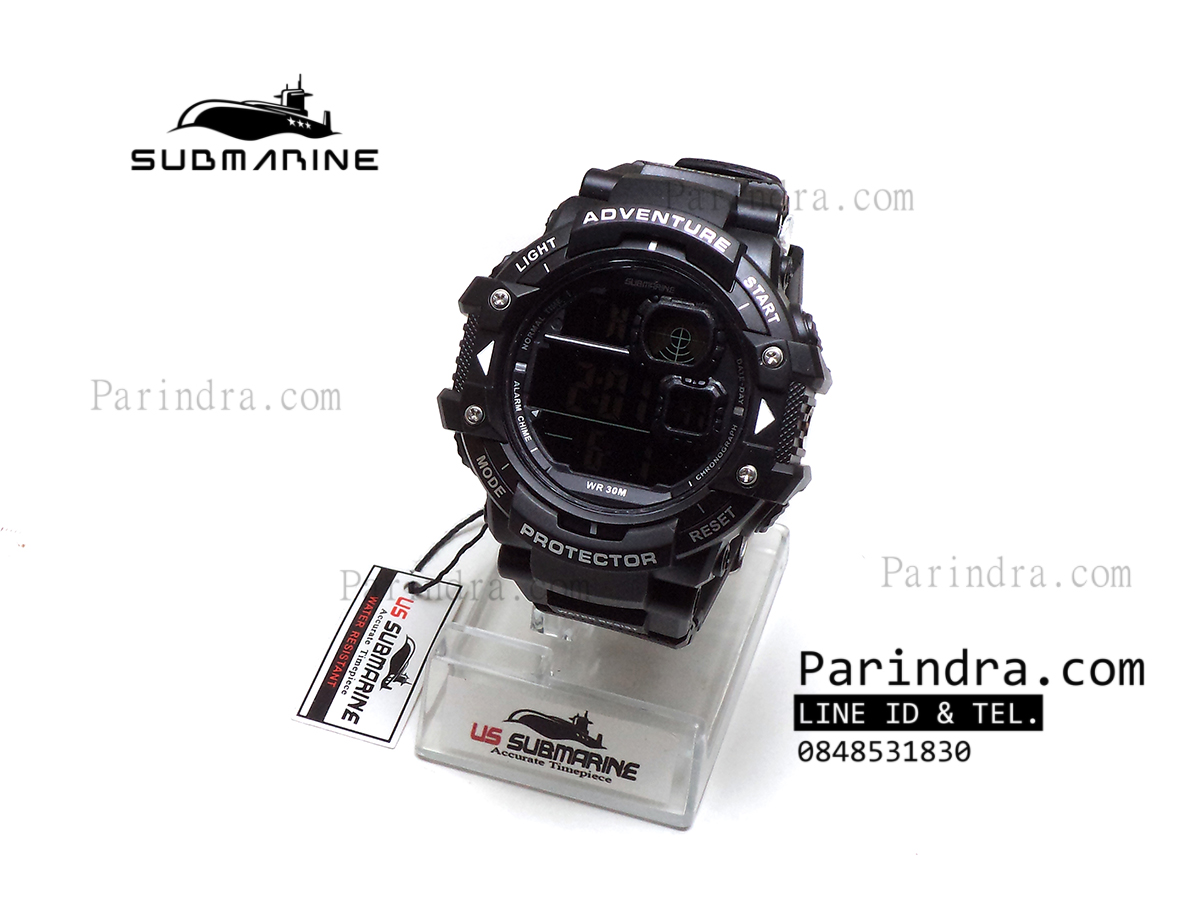 นาฬิกา US submarine TP1334M สีดำล้วน