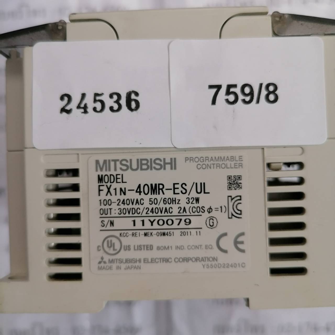 FX1N-40MR-ES-UL PLC " MITSUBISHI "