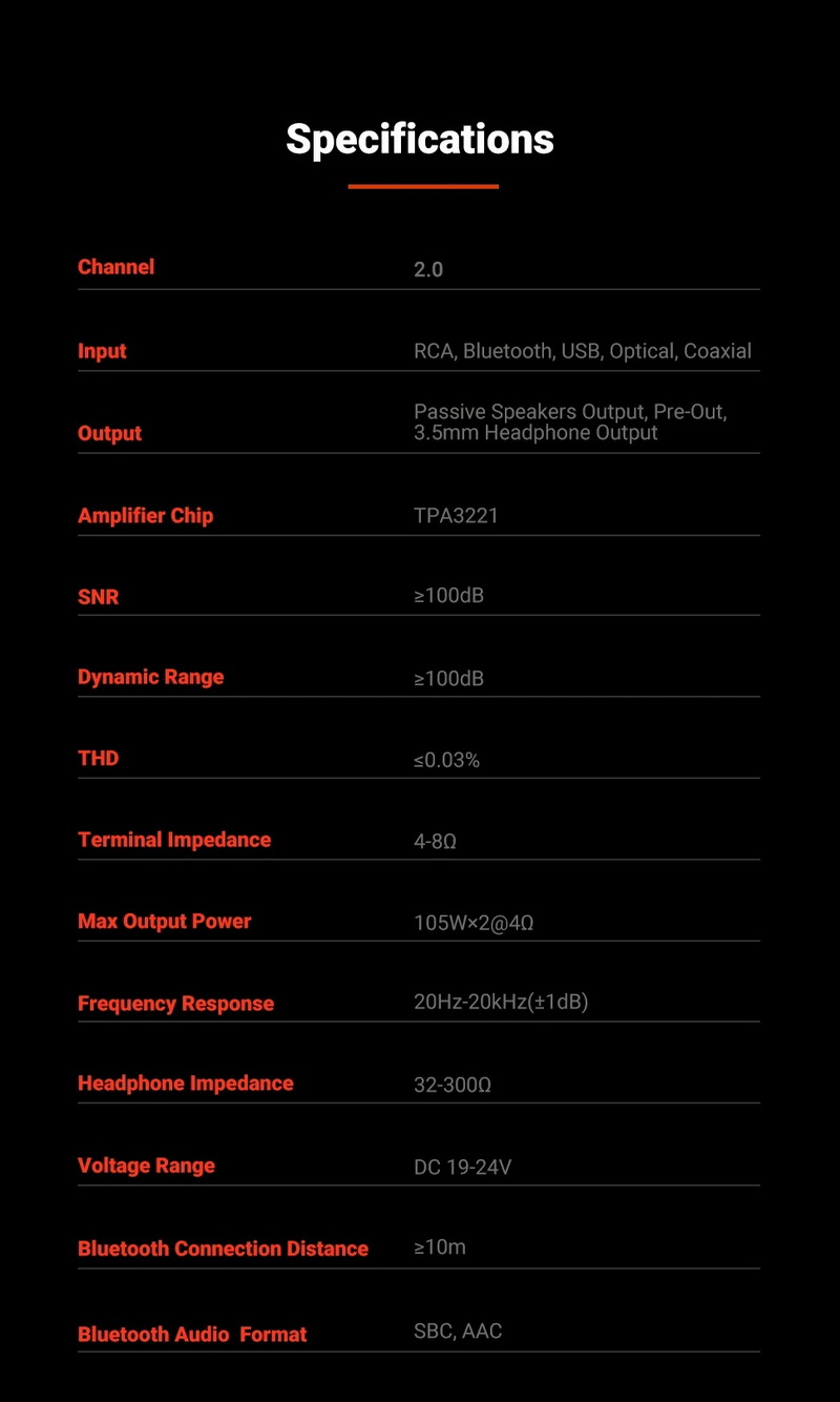 Fosi Audio MC331 Bluetooth Amplifier หลอดแก้วพร้อม DAC และ VU Meter ประกันศูนย์ไทย