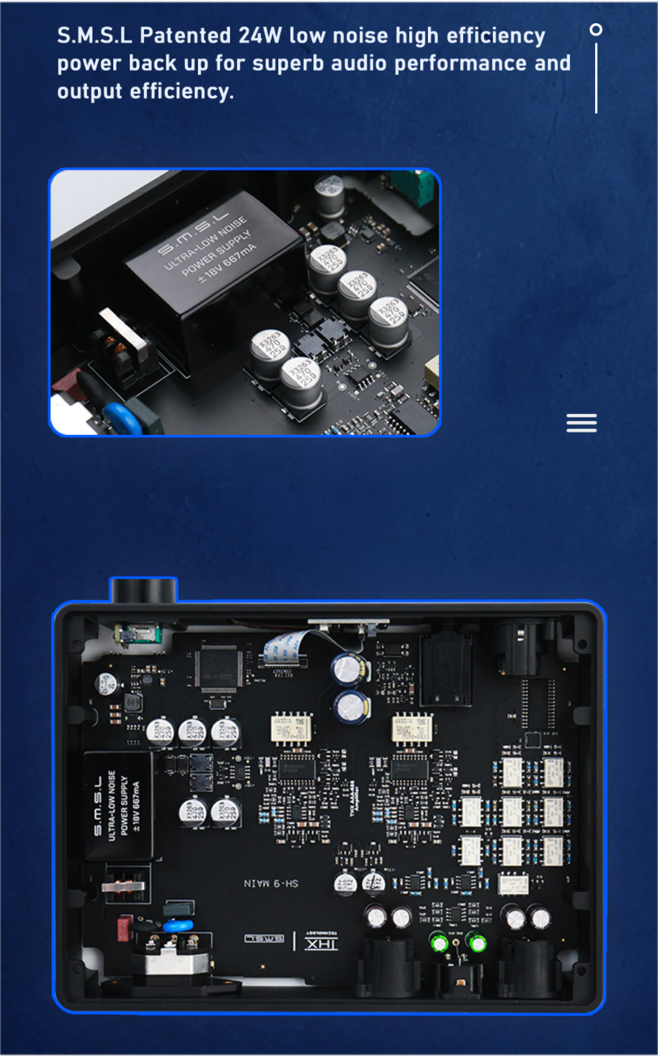 ขาย SMSL SH-9 แอมป์ตั้งโต๊ะระดับ Hi-Res รองรับ THX ประกันศูนย์ไทย