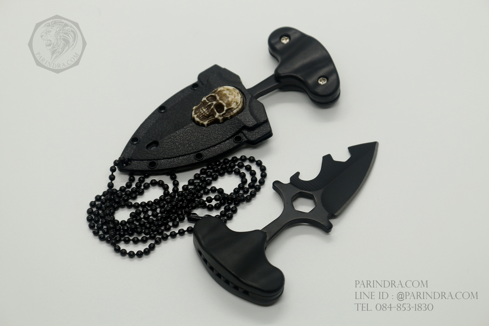 มีดห้อยคอ มีดชก ปลอกรูปหัวกระโหลก