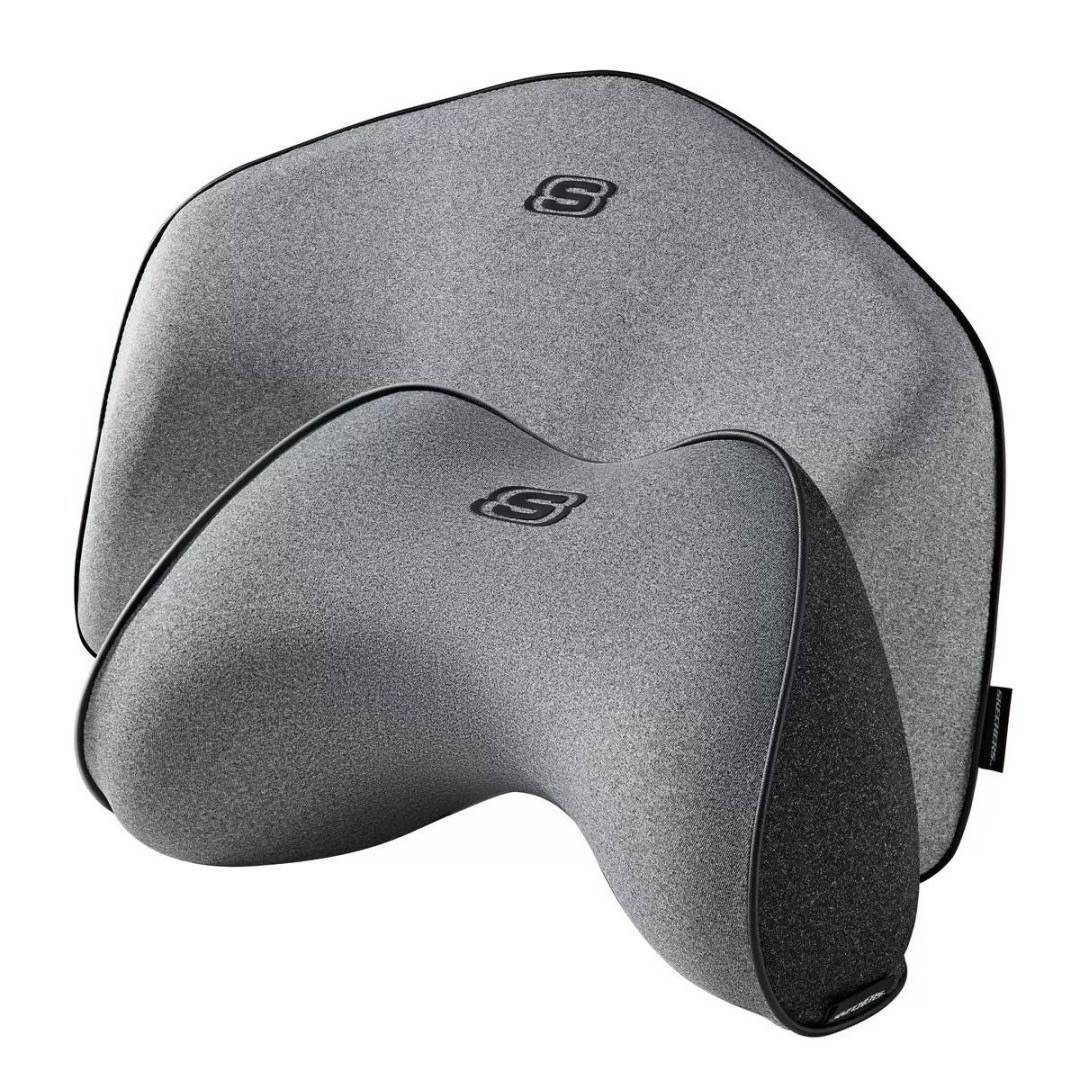 Skechers Car Cushion เซ็ต 2 ชิ้น เบาะรองคอและเอวคุณภาพสูง