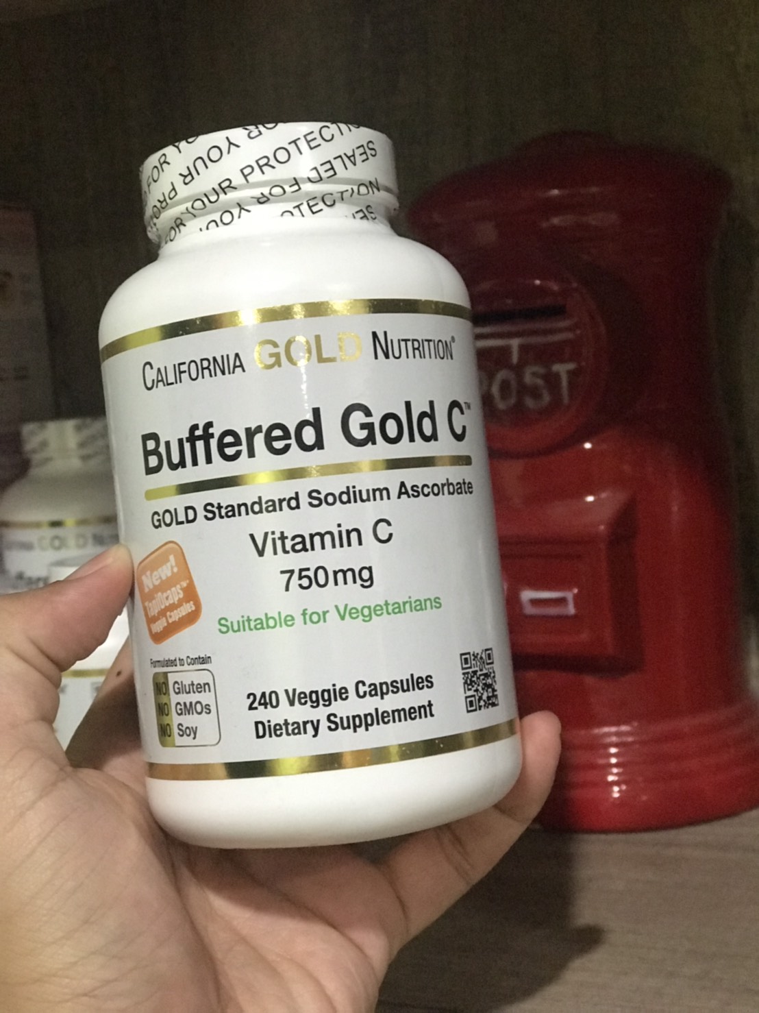 California Gold Nutrition, Buffered Gold C, Vitamin C, 750 mg, 240 TapiOcaps