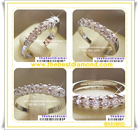 BR028RD+++แหวนแถวเพชรไล่ระดับ+++ งานมีดีไซน์เพชรไล่จากเม็ดเล็กไปใหญ่ ดูดี งานเรียบร้อย ใส่ได้นานไม่เบื่อ ใส่ติดนิ้วได้ทุกวันเลยนะคะ