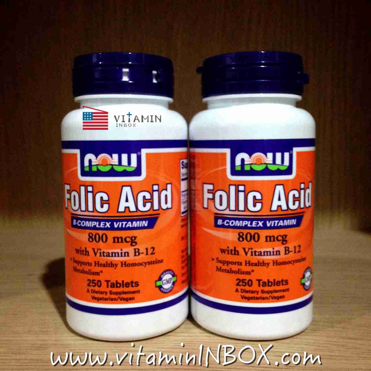 Now Foods, Folic Acid, 800 mcg, 250 Tablets