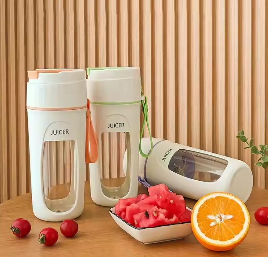 แก้วปั่นน้ำผลไม้ แบบพกพาพร้อมหลอด รุ่น KS-FSV8 ขนาด 340 ml