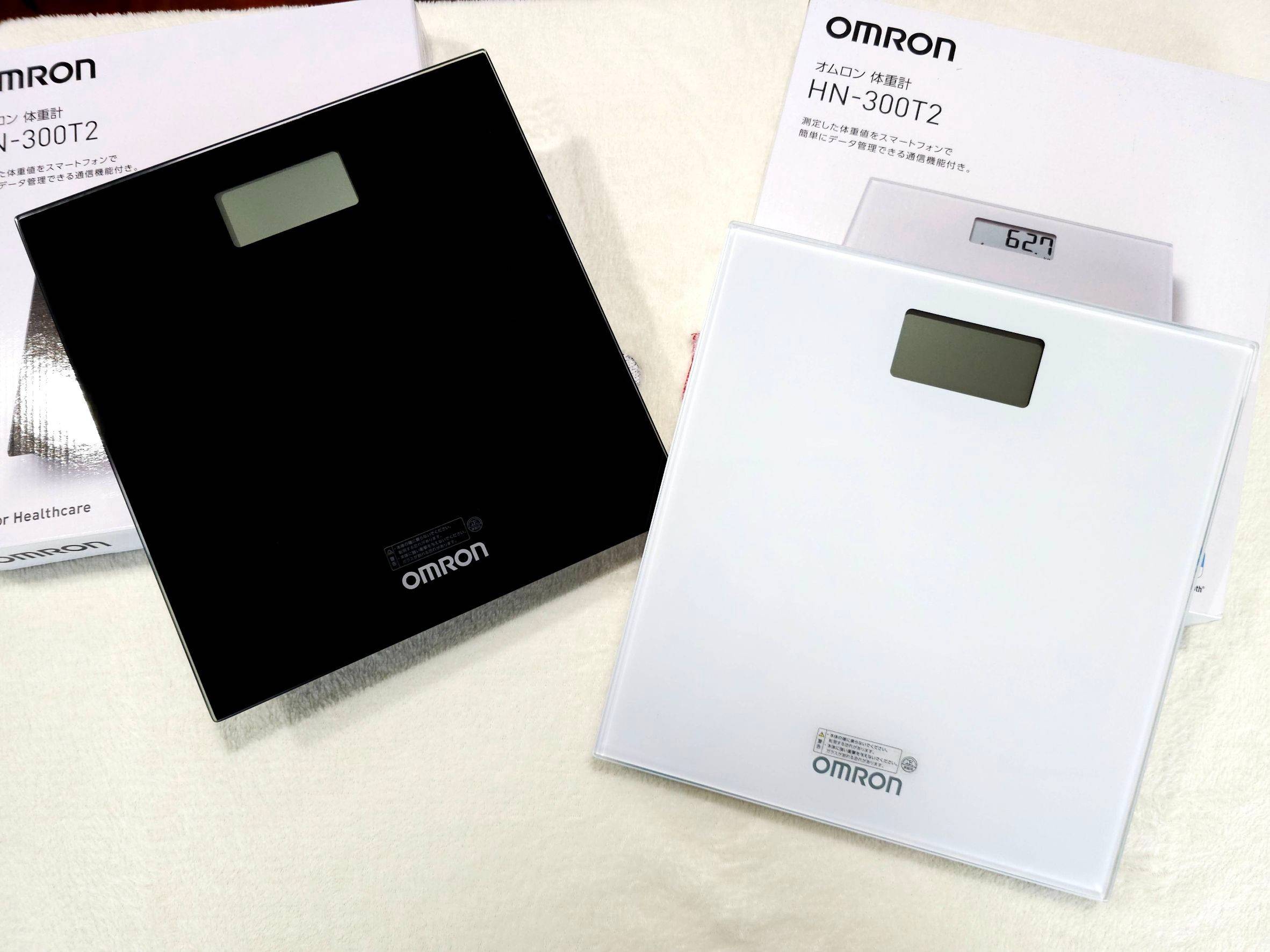 OMRON รุ่น HN-300T2 เครื่องชั่งน้ำหนักดิจิตอล วัด BMI ได้ พร้อมเชื่อมต่อแอป (Omron Connect Japan)