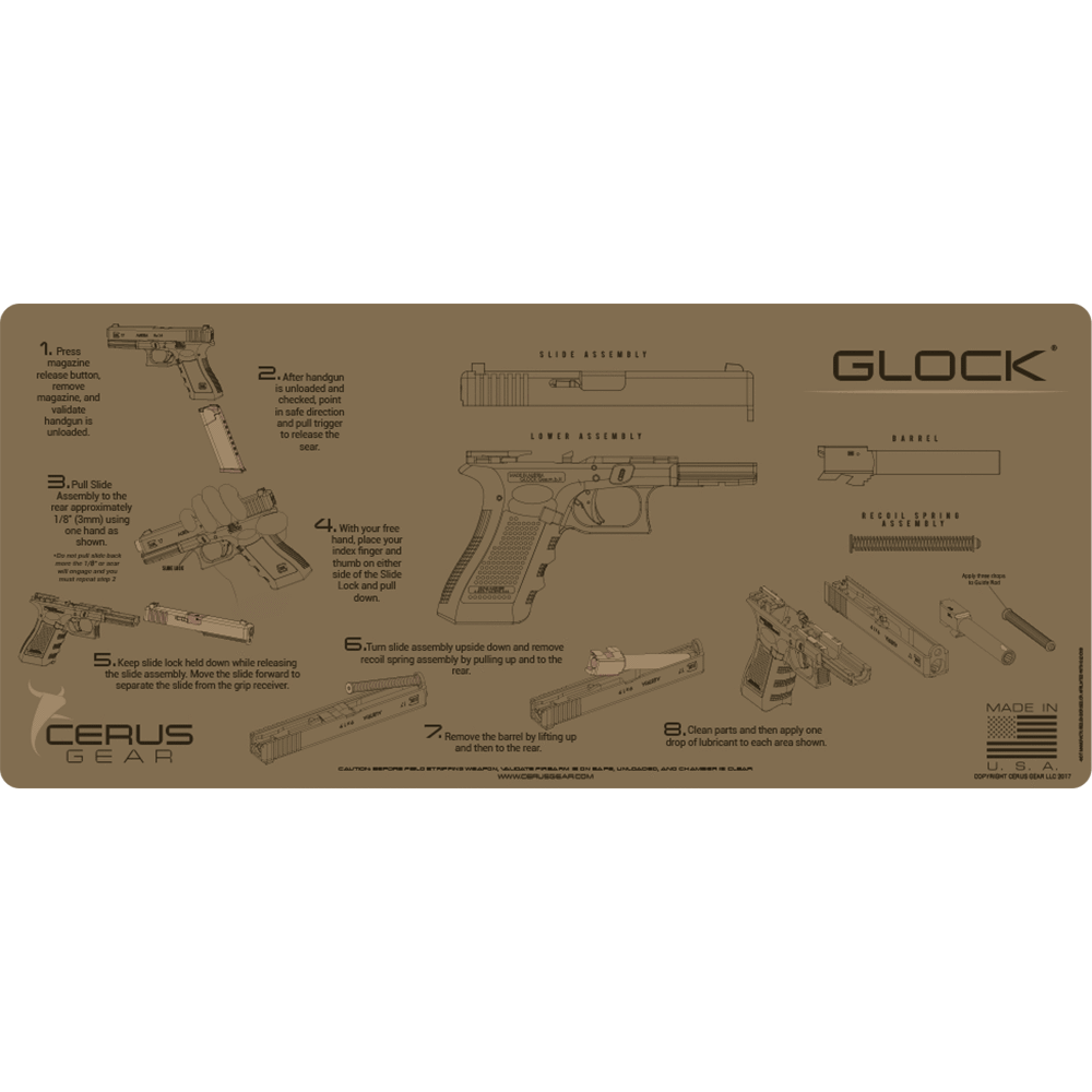GLOCK® INSTRUCTIONAL COYOTE PROMAT