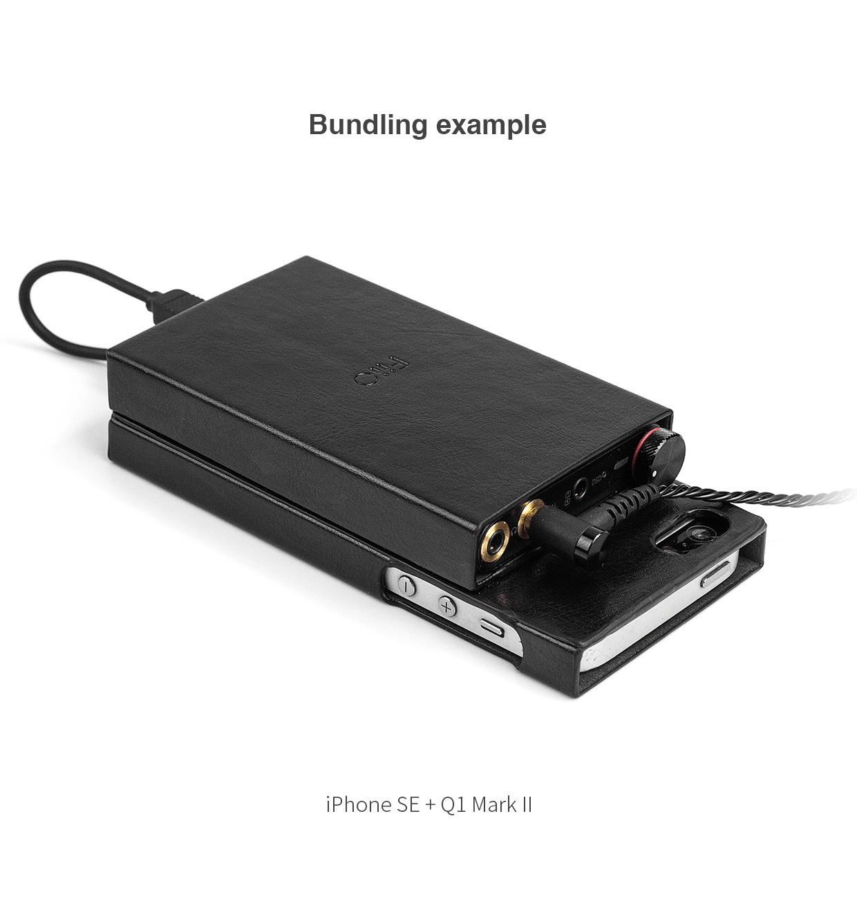 ขาย FiiO LC-Q1i เคสหนังสำหรับ FiiO Q1ii ใส่คู่กับ iPhone