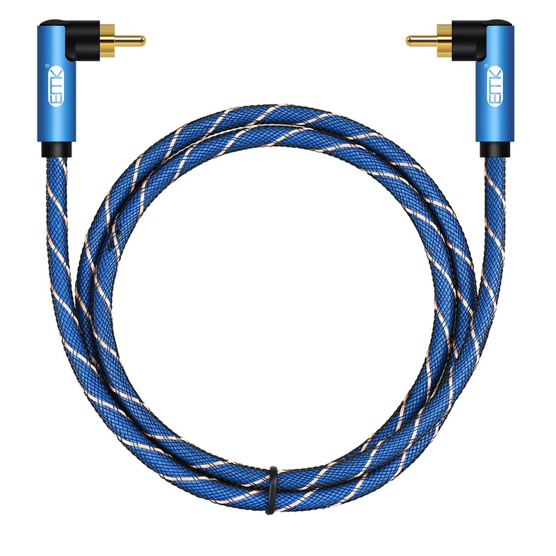 ERTK AngleTwistCoaxialRCA สายสัญญาณเสียงแบบโคแอกเซียล RCA ไปยัง RCA ประกันศูนย์ไทย