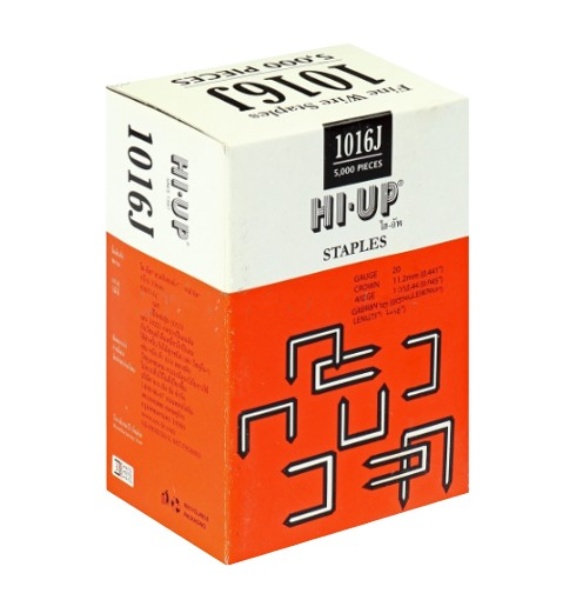 ตะปูลม, ตะปูยิงไม้ (ขาคู่) J-1016 (ยาว1.6cm.) Pn.KT-Z022-0170 ##