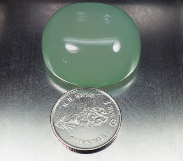 คาลซิโดนีสีเขียว (Chalcedony) 82.35 กะรัต