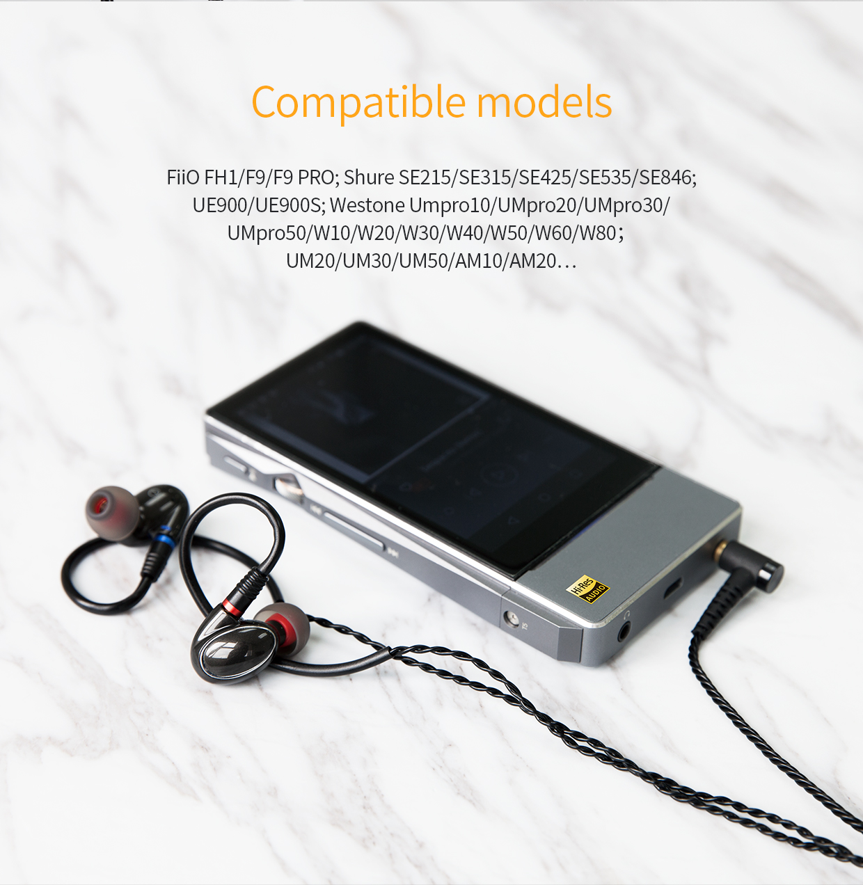 ขาย FiiO RC-MMCX3B สายหูฟัง MMCX แบบ 2.5 balanced