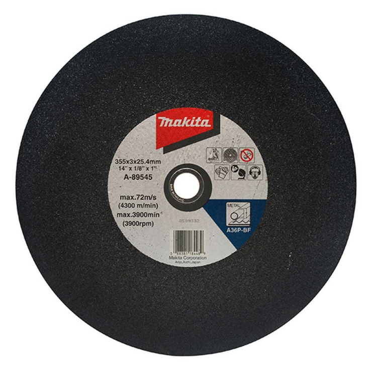 แผ่นตัด 14นิ้ว Makita มากีต้า ผิวเรียบ Pn. A-89545 (แท้) ## (**)