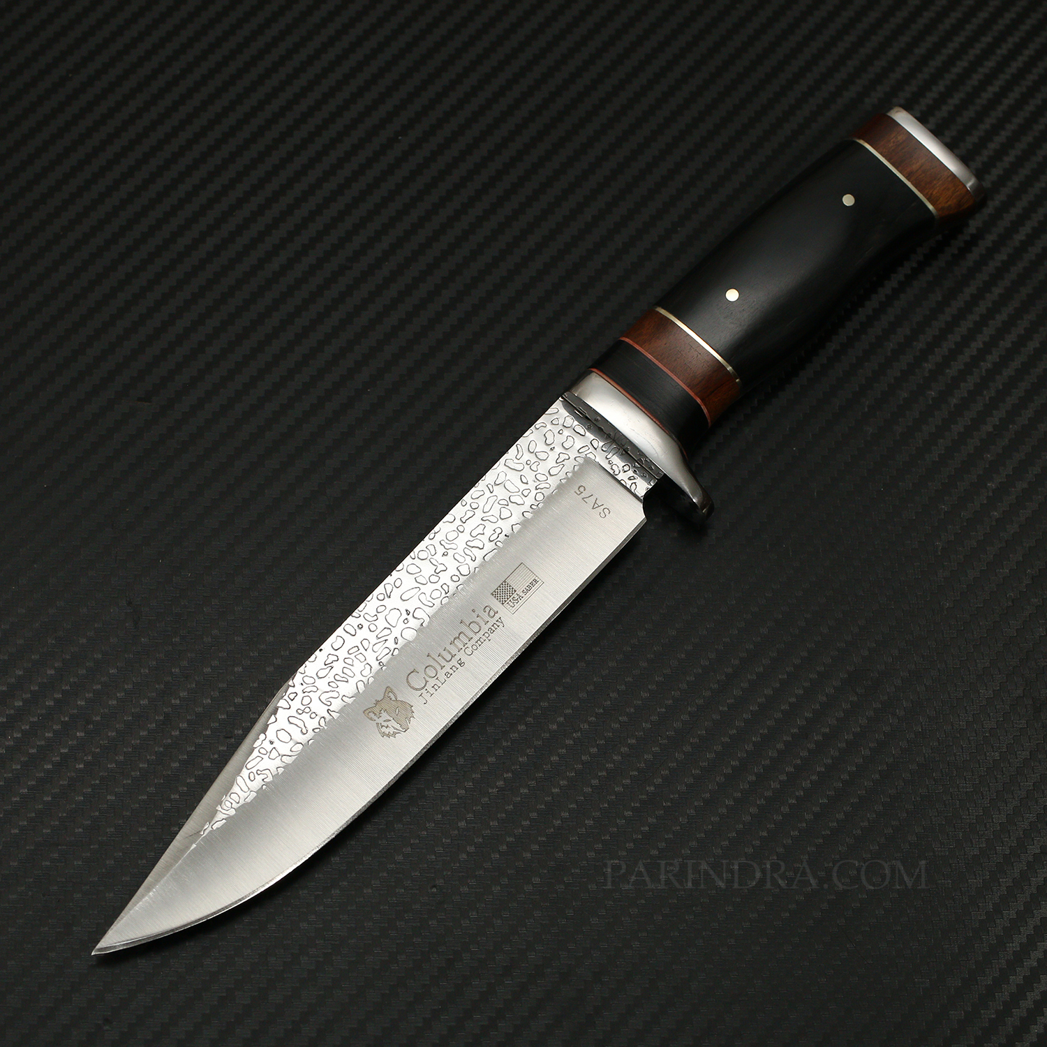 มีดเดินป่า COLUMBIA รุ่น SA75 ด้ามไม้ คมกริบ