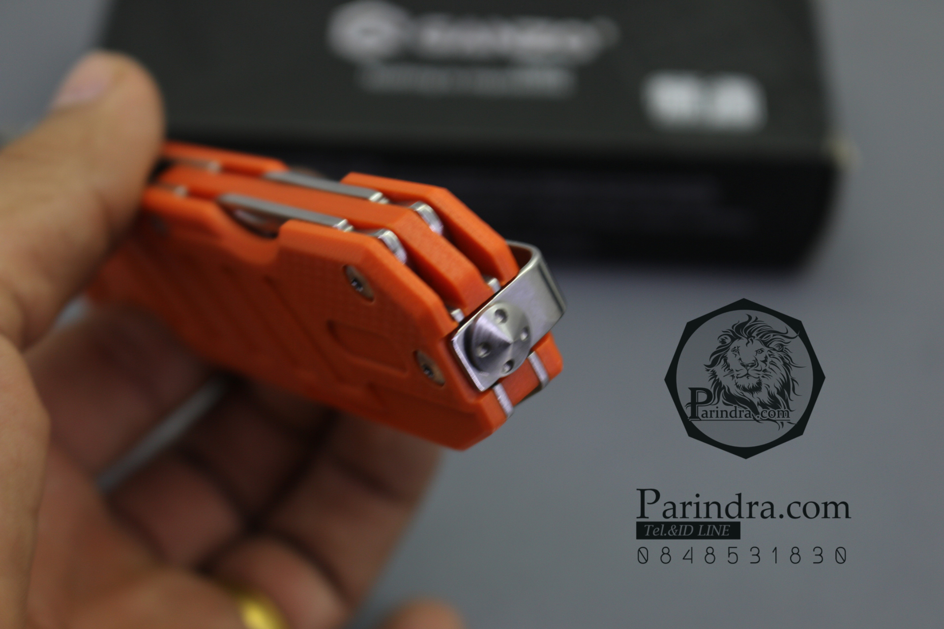 มีดพับ Ganzo กานโซ่ รุ่น G-735 OR สีส้ม ของแท้ 100%