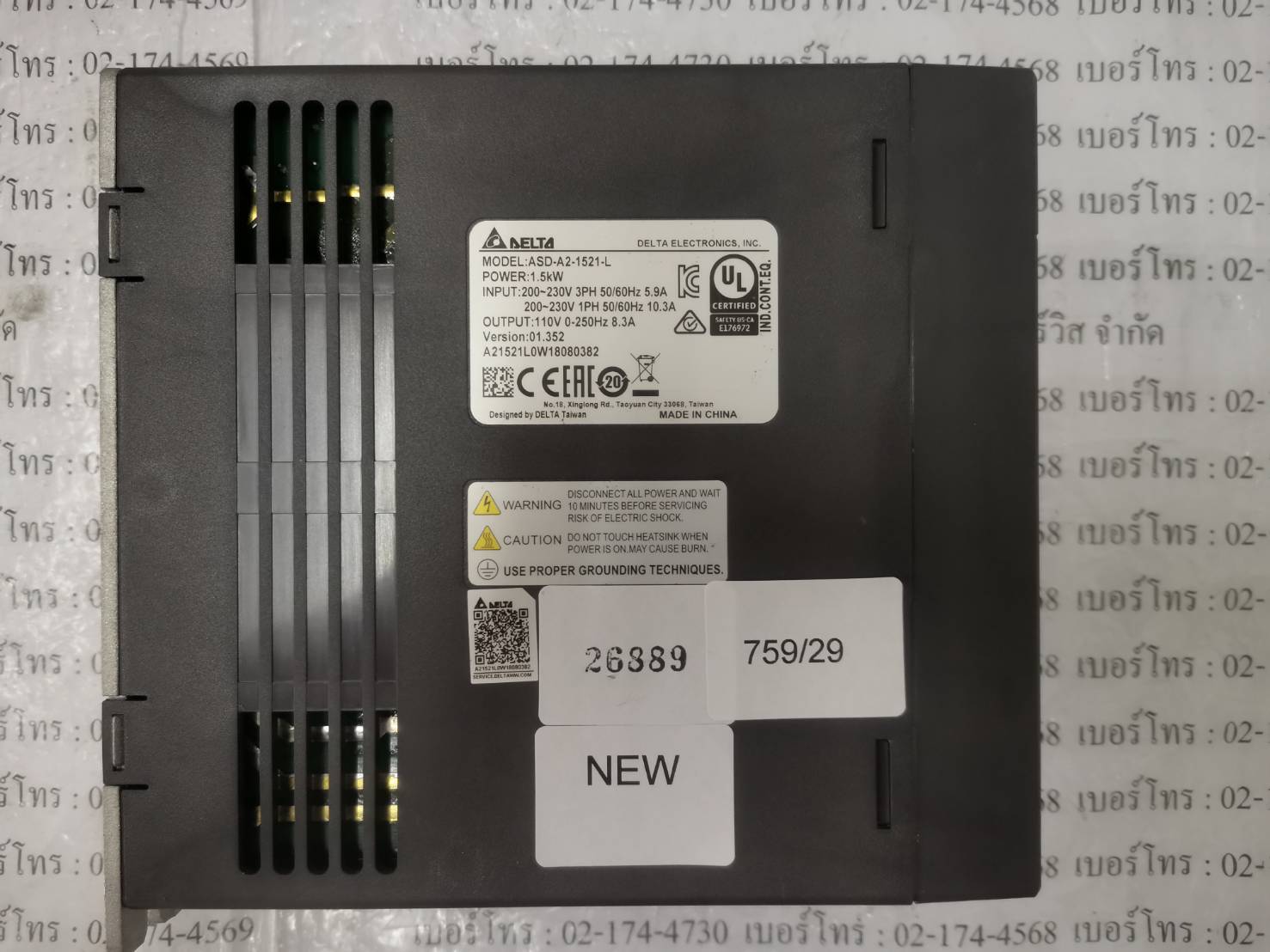 ASD-A2-1521-L SERVO DRIVE " DELTA "