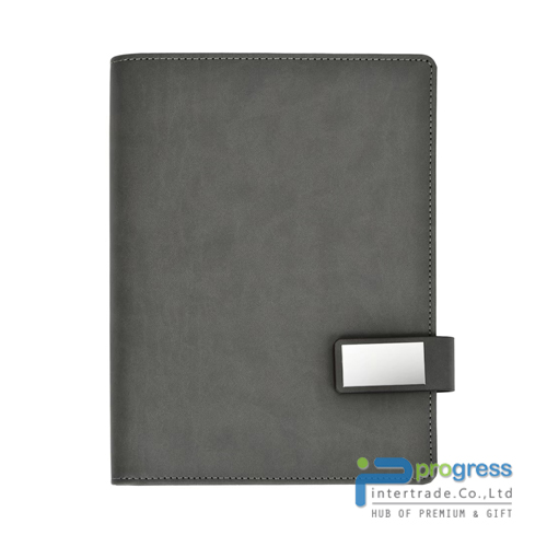 Organizer A5 ปกหนัง PU สายคาดเข็มขัดแม่เหล็ก